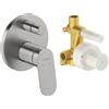 Duravit Wave miscelatore monocomando, per vasca e doccia, WA4210008070, Wave acciaio inox spazzolato [Rubinetteria Bagno > Rubinetteria Doccia]