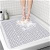 BWBIKE Tappetino da Doccia Quadrato Antiscivolo Grigio, 60 x 60 cm