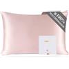 ZIMASILK Federa Seta Cuscino 100% Seta di Gelso, 40x80 cm, Prugna Chiaro