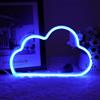 AOOTE Insegna al Neon Nuvola, Luce Neon Nuvola Blu, Alimentazione USB o Batteria, Luce di Segnalazione al Neoni, LED Insegna, per Camera da Letto, Natale, Bambini, Matrimonio