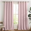 PONY DANCE Tenda Bambini Cameretta Oscurante ad Occhiello Tende Termiche per Salotto Eleganti Confezionate Curtains Soggiorno Moderne 2 Pezzi L 140 x A 240 cm, Rosa