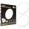 CLAR - Plafoniera LED Soffitto 40 Cm, Plafoniera LED Soffitto 4000K, Plafoniera LED Ultra Slim, Lampadario Camera Da Letto, Plafoniera Bagno, Luce Naturale 4000K, 40W (Pack 2)