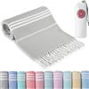 Hoqque Telo Mare Asciugamano Teli Grande Cotone Accessori da Spiaggia Asciugamani Antisabbia xxl Beach Towel Grandi 180x90 Regalo Donna Regali Uomo Sottile Salviettone Leggero per Piscina Campeggio Yoga
