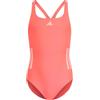 adidas Bambina 3-STRIPES C-BACK SWIMSUIT KIDS, Black / White, 7-8 Years