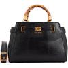 Guess Borsa A Mano 2 Compartment Satchel Con Manici Bamboo Sibel HWKB9506060 Nero