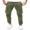 Generisch Pantaloni da uomo alla moda, slim fit, elasticizzati, comodi e pratici, da lavoro, da uomo, colore beige, pantaloni cargo da uomo, pantaloni chino, 1 verde., M