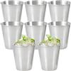 saijer Bicchierini da Shot in Acciaio Inox,8 Pezzi Bicchieri da Liquore Mini Bicchierini Bicchieri in Metallo Immergendo Tazze di Salsa Tazza di Alcolici per la Casa Impilabili per Campeggio (70ml)