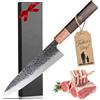Plys Coltelli da Cucina Giapponese Professionali: Mannaia Carne Coltello da Chef Acciaio con Impugnatura Ergonomica