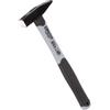 RUTHE Martello da Fabbro Fiberglas, 500 g | Mazza Professionale | Testa in Acciaio di Qualità | Fusto in Fibra di Vetro Ultra-Resistente | Impugnatura Ergonomica 3-Componenti