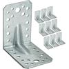 OMIDEAS 10 x Squadretta di Giunzione Angolare ( 90 x 90 x 65 x 2 ) Squadretta Rinforzata Zincate