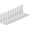 ZiYuya 10pcs Staffa angolare a L, Staffe Angolari con giunto ad angolo retto, Squadrette Angolari Per Legno Di 90°staffa di supporto Fissaggio angolare per Mobili, Scaffali, Sedie In Legno 50mm x 50mm