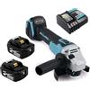 PEMOTECH AUTOMATION & CONSULTING GMBH Smerigliatrice Angolare, Ricambio Per Makita Da 2x5500 Ah E Batteria DC18RC Compatibile 18v Senza Spazzola Taglierina Disco 125mm Rettifica Per Rimuovere Vernice E Malta, Per Macinare, Tagliare