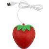 WOEIFGV Mouse ottico USB a forma di fragola 3D a forma di 3 pulsanti per PC portatile Computer Ragazze