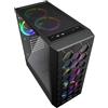 SHARKOON Case Sharkoon RGB HEX Nero Vetro Temperato Midi Tower