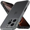 iVoler Cover Opaca per iPhone 16 Pro Max, [Protezione Della Fotocamera] [Antiurto di Grado Militare] Custodia Traslucida Posteriore Ultra Sottile Anti-Impronte Protettiva Case - Grigio