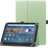 HoYiXi Custodia universale per 9-10.1 pollici Tablet Compatibile Fire HD 10 e Fire HD 10 Plus con Supporto e Cover per Cinturino da Polso per 9-10.1 Samsung Lenovo Huawei Android Tablet - verde