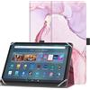 HoYiXi Custodia universale per 9-10.1 pollici Tablet Compatibile Fire HD 10 e Fire HD 10 Plus con Supporto e Cover per Cinturino da Polso per 9-10.1 Samsung Lenovo Huawei Android Tablet - rosa