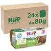 HiPP - Omogeneizzato di Carne Biologico per Neonati, Gusto Manzo, Senza glutine, Senza Sali e Aromi Aggiunti, Carne Bio, 24 Vasetti da 80 g