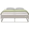 Novilla Rete Letto Matrimoniale 140x190 Telaio del Letto della Piattaforma, Struttura Letto con Doghe in Legno, Base del Materasso, Montaggio Facile, Bianco