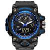 findtime Orologio militare, da uomo, digitale, sportivo, blu, verde, nero, orologio digitale, cronografo, da uomo, 5 ATM, impermeabile, militare, orologio tattico, per attività all'aperto, cronometro,