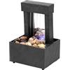 Nuyhgtr Fontana portatile, fontana da tavolo, piccola fontana d'acqua | Fontana a cascata per interni, fontana a cascata per il relax, fontana per scrivania, fontana da scrivania Feng Shui Zen meditazione