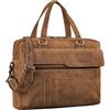 STILORD 'Matthew' Borsa Tracolla Donna e Uomini Pelle Vera - Cartella Portadocumenti A4 Elegante - Borsa PC 15,6-16 Pollici - Ventiquattrore da Lavoro a Tracolla, Colore:bergamo - marrone