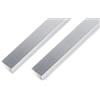 Alberts GAH-Alberts 499594 489120 - Set di 2 profili angolari autoadesivi, in alluminio, design in acciaio INOX, 1000 x 25 x 15 mm