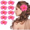 PRETYZOOM 10 Fiori Finti Hawaiani Rosa di Ibisco Decorativi Artificial Flowers per Casa Festa Giardino E Fai da Te