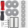 VIEWALL Accessori per Roborock Qrevo S5V,Qrevo Edge,Qrevo Edge S5A,Qrevo Curv | Qrevo Curv S5X, 2 Spazzole Principali, 2 Filtri HEPA, 6 Sacchetti per Polvere, 4 Spazzole Laterali, 1 Pennello