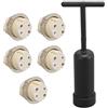 HERCHR G9 Luce Base Presa Kit, Portalampada in Ceramica G9 da 5 Pezzi con Strumento per la Rimozione 'Anello della Presa