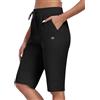 MoFiz Pantaloncini Donna Cargo Shorts Estivi Pantaloni per Sport Shorts Campeggio Viaggi Tennis Pallavolo Nero 2XL