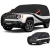 Holthly Telo Copriauto SUV a 10 strati per Jeep Renegade | Copertura auto 100% impermeabile per esterno,protezione UV,antivento,antipolvere e antineve.Non protegge dalla grandine.