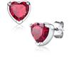 Suplight Orecchini Donna Argento 925 con Zirconia Cuore e Pietra Portafortuna 12 Mesi, Accessori Elegante con Confezione Regalo