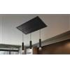 Baraldi LUNAR Bianca Cappa a Soffitto 90 x 60 cm Nero - 01LUNFL090BL80