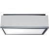 Baraldi Cappa a Soffitto Baraldi XENIA A VISTA 90 x 60 cm Inox e Bianca 800 m³/h - 01XEN090STW80