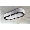 Baraldi UNIKA A VISTA Cappa a Soffitto 120 x 50 cm Bianco e Nero 800 m³/h - 01UNKISV120WH80