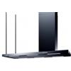 Baraldi ELEA ISOLA NERA Cappa a Isola Baraldi ELEA 116 x 60 cm Nera con Camino a Destra 800 m³/h - 01ELEIS116BLDX80