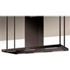 Baraldi ELEA CENTRALE Cappa a Isola 146 x 60 cm Nera Camino Centrale 800 m³/h - 01ELECE146BL80