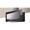 Baraldi TRISIA ISOLA Cappa a Isola 90 x 43 cm Inox con Vetro Nero 800 m³/h - 01TRSIS090STB80