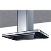 Baraldi STIVIA ISOLA Cappa a Isola 90 x 60 cm Inox con vetri neri 800 m³/h - 01STVIS090STB80