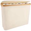 maxant Organizer pieghevole per lenzuola, organizer per armadio, per sotto il letto, contenitore pieghevole per biancheria, 2 contenitori e organizer per lenzuola, coperte, vestiti (confezione da 2