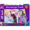 Ravensburger - Puzzle Bambini 5 Anni 3x49 Pezzi, Unicorn Academy - Puzzle 5 Anni, Collezione Unicorn Academy, Include 3 Puzzle 49 Pezzi, Giochi Educativi, Idee Regalo