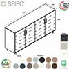 SEIPO VERTEX Armadio basso con elementi di chiusura in melaminico con 4 ante in HPL SEIPO - VX.0431