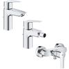 SET MISCELATORI GROHE START LAVABO BIDET E DOCCIA ESTERNO CROMATO