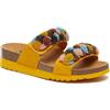 SCHOLL SHOES CALZATURA NICE MICROFIBRE+BEADED BRIDE W YELLOW/MULTI 39