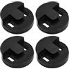 EMSea 2PCS Violoncello Muto Rotondo Gomma Violoncello Basso Muto Violoncello Pratica Muto Strumenti Musicali Accessorio Per Case Appartamenti Nero