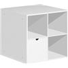 YEPPON Mobile contenitore con un cassetto Simply C30 36,2x38x36,2 in mdf Bianco