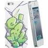 CELLY EASY Cover White-GREEN iPhone SE-5S-5