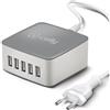 celly power station stazione di ricarica con 5 porte USB Max 39W 7.8Ah per smartphone e tablet