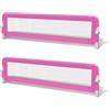 vidaXL 2x Sponde Letto Sicurezza dei Bambini Rosa 150x42cm Protezioni Barriere